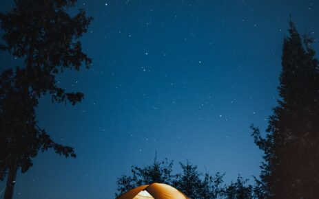 Tent in de nacht
