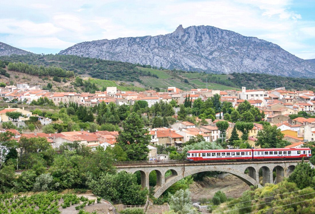 Le Train Rouge en kasteel Quéribus-2