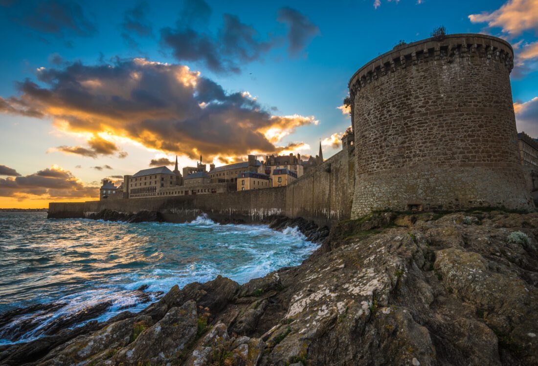 Saint-Malo, historic walled city in Brittany, France