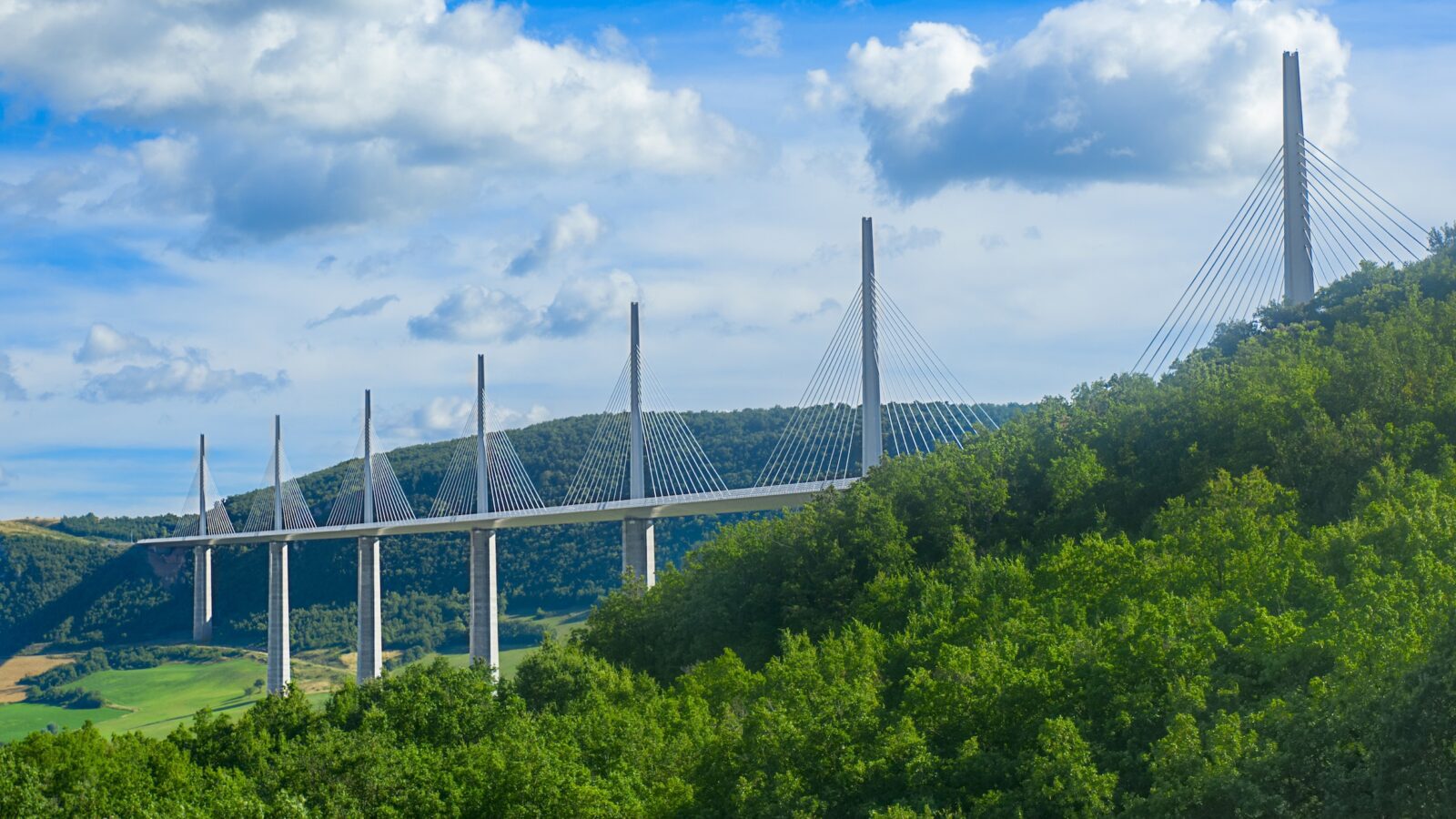 Viaduct Millau departement Aveyron in France