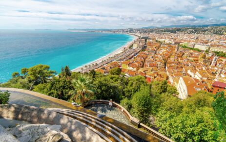 Uitzicht over Nice